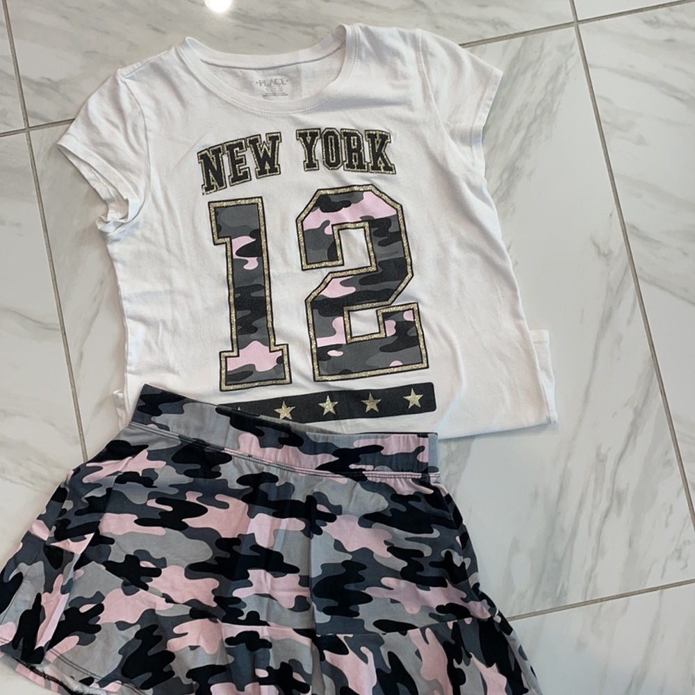 Girls camo skirt